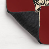 Tan Brindle Greyhound Mousepad (Ecke)