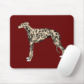 Tan Brindle Greyhound Mousepad (Mit Mouse)