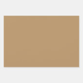 Tan Brown Arabesque Muster Geschenkpapier (Vorderseite 3)