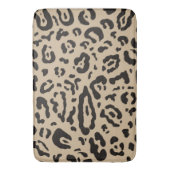 Tan Brown & Black Cheetah Leopard Animal Print Badematte (Vorderseite Vertikal)