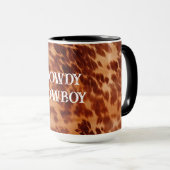 Tan Brown Cowhide Tasse (VorderseiteRechts)