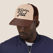 TAN & BROWN Custom Trucker Hat Mesh Cap Blank Truckerkappe (Beispiel)