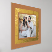 Tan Brown Herringbone Custom Foto Fox Art Printing Foliendrucke (Ablage )