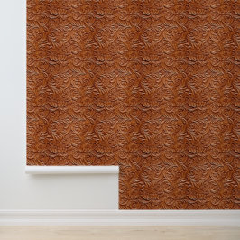 Tan Brown Imitats Leather Tapete