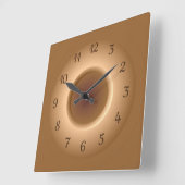 Tan Brown mit einer Minimalistischen Uhr am Goldra (Winkel)