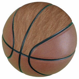 Tan Brown Natural Eak Wood Grain Look Basketball