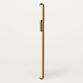 Tan Brown Orange Vertikal Stripes Monogramm Case-Mate iPhone Hülle (Hinten/Rechts)