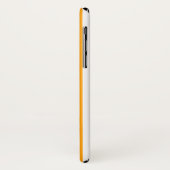 Tan Brown Orange Vertikal Stripes Monogramm Case-Mate iPhone Hülle (Hinten/Links)