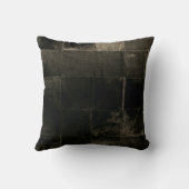 Tan Brown Patchwork Cowhide Druckkissen Kissen (Rückseite)