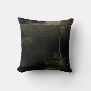 Tan Brown Patchwork Cowhide Druckkissen Kissen