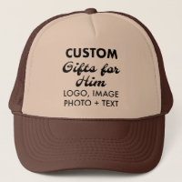 Tan & Brown Trucker hat ein individuelles Geschenk