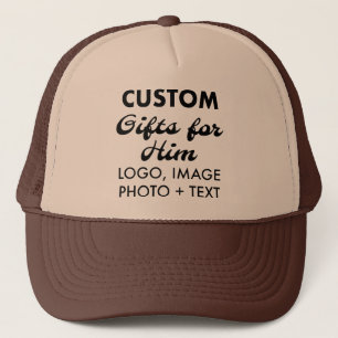 Tan & Brown Trucker hat ein individuelles Geschenk Truckerkappe