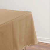 TAN Brown und elegantes Sahnemonogramm Tischdecke (Beispiel)