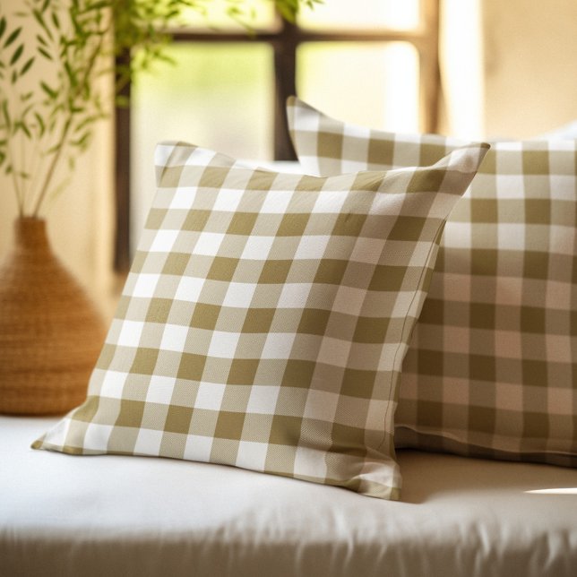 Tan Buffalo Kariert Kissen (Von Creator hochgeladen)