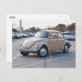 Tan BUG Vintage Car Postkarten (Vorne/Hinten)