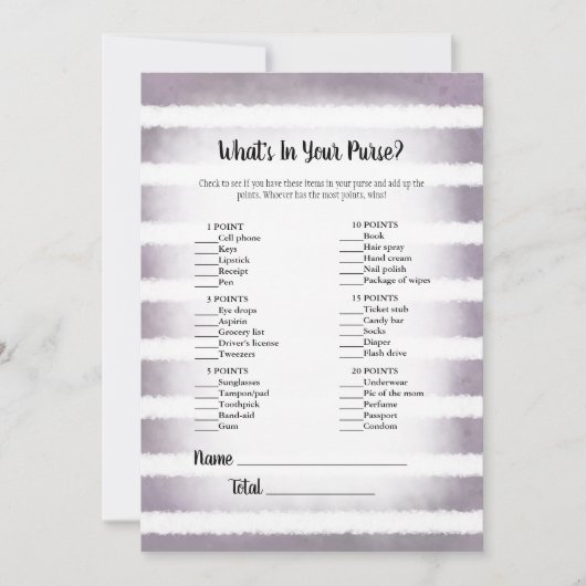 Tan Bunny Lila, was in deinem Handspiel ist Einladung (Vorderseite)