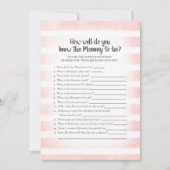 Tan Bunny Pink, der Mama Best Duwer Game kennt Einladung (Vorderseite)