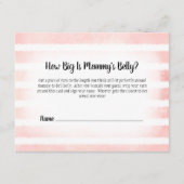 Tan Bunny Pink Mama Bauchgrösse Duschspiel Begleitkarte (Vorderseite)