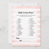 Tan Bunny Pink Was ist in deinem Handspiel? Einladung (Vorderseite)