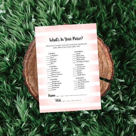 Tan Bunny Pink Was ist in deinem Handspiel? Einladung