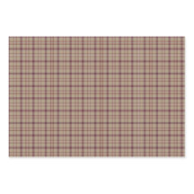 Tan Burgundy Plaid Classic Pattern