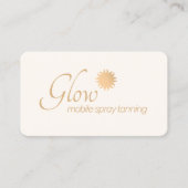 Tan Business Kupfer Sun mit Rays Card spritzen Visitenkarte (Vorderseite)