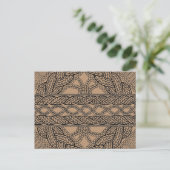 TAN CABLE KNIT Postkarte II (Stehend Vorderseite)