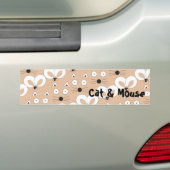 Tan Cat & Mouse Autoaufkleber (Auf Auto)