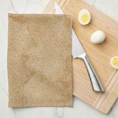 Tan Chamois Leather Print Geschirrtuch (Viertel Falte)