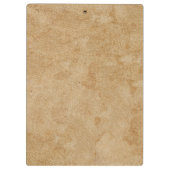 Tan Chamois Leather Print Klemmbrett (Rückseite)