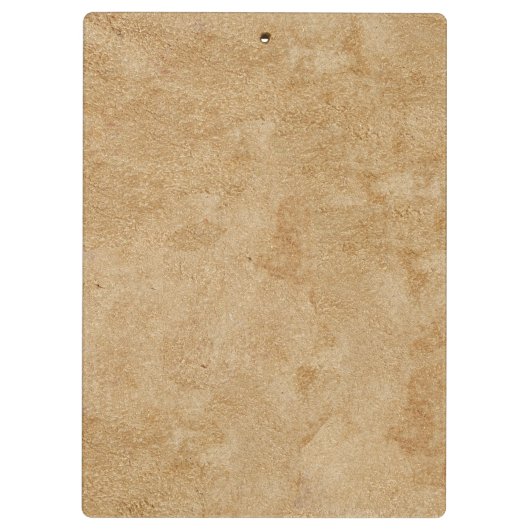 Tan Chamois Leather Print Klemmbrett (Rückseite)