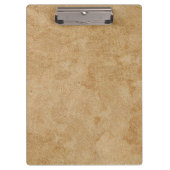 Tan Chamois Leather Print Klemmbrett (Vorderseite)