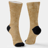 Tan Chamois Leather Print Socken (Gewinkelt)