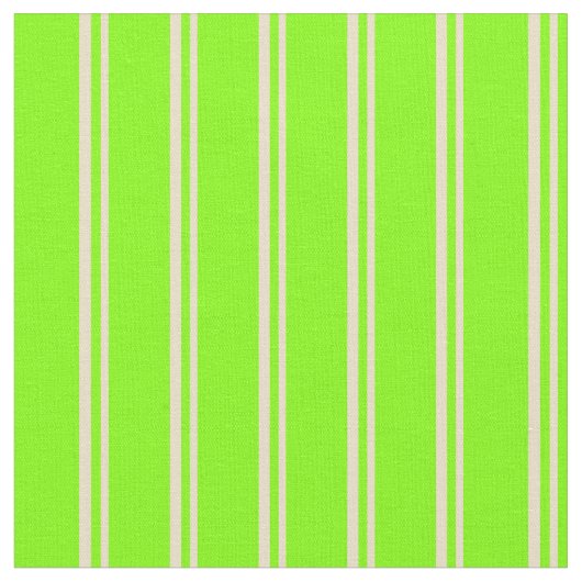 Tan & Chartreuse Farbige Streifen Stoff (Nahaufnahme)