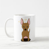 Tan Chihuahua Angel Halo Kaffeetasse (Links)