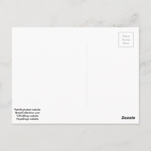 Tan Chihuahua mit einer Bogen-Krawatte im roten He Postkarte (Rückseite)