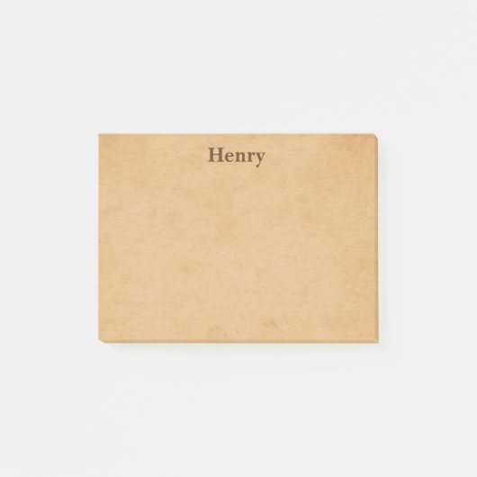 Tan Classic Trendy Post-it Klebezettel (Vorderseite)