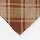 Tan, Clay, rostbraunes Fleece Blanket (Ecke)