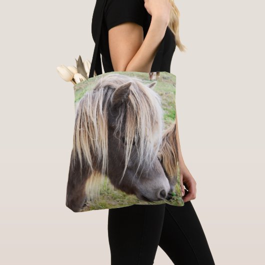 Tan Colored Shetland Pony, Tasche (Von Nahem)