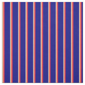Tan, Coral, Crimson & Blue Lines Stoff (Muster)