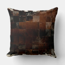 Tan Cowhide Druckkissen