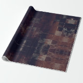Tan Cowhide Patchwork Druckpapier Geschenkpapier (Ungerollt)