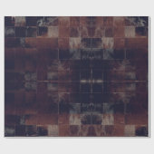 Tan Cowhide Patchwork Druckpapier Geschenkpapier (Flach)