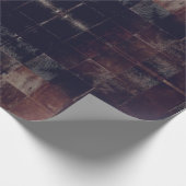 Tan Cowhide Patchwork Druckpapier Geschenkpapier (Ecke)