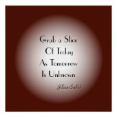 Tan Cream with Moon Effect> Quotes Poster (Vorderseite)