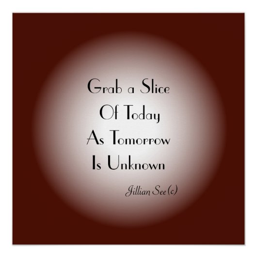 Tan Cream with Moon Effect> Quotes Poster (Vorderseite)