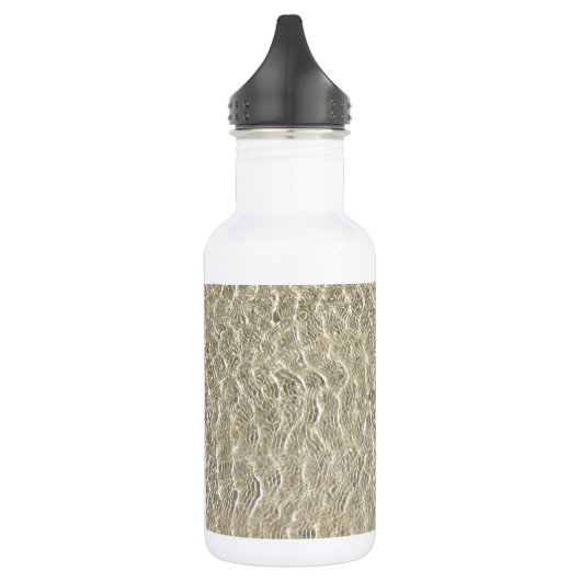 Tan Crocodile Leather Pattern Edelstahlflasche (Links)