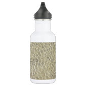 Tan Crocodile Leather Pattern Edelstahlflasche (Rechts)