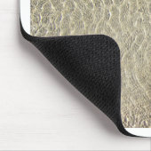 Tan Crocodile Leather Pattern Mousepad (Ecke)