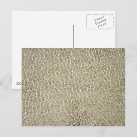 Tan Crocodile Leather Pattern Postkarte (Vorne/Hinten)